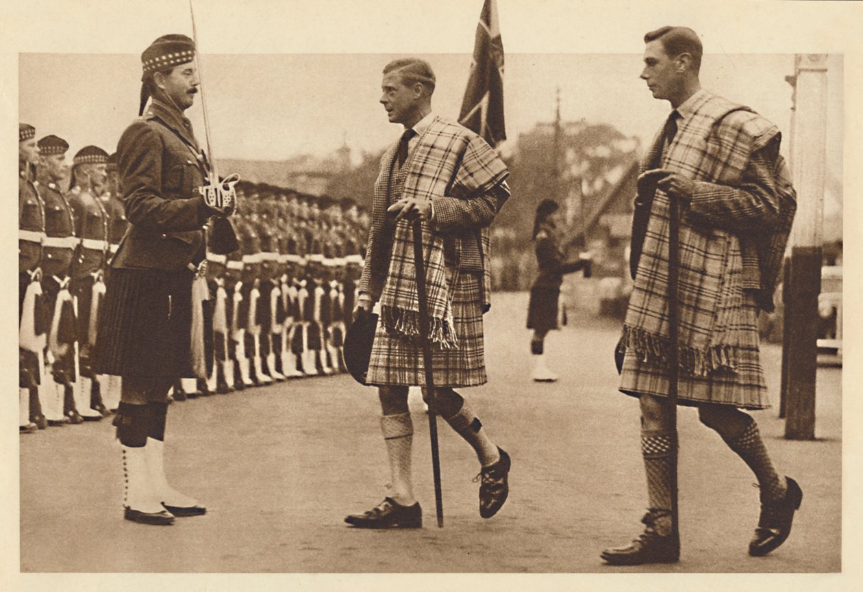 Noszenie balmoral w kratę, Balmoral, 1936 1937 autorstwa Unbekannt