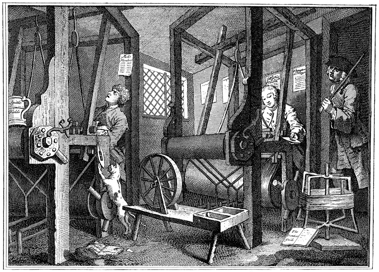 Tkactwo w Spitalfields, Londyn, 1747 1894 autorstwa Unbekannt