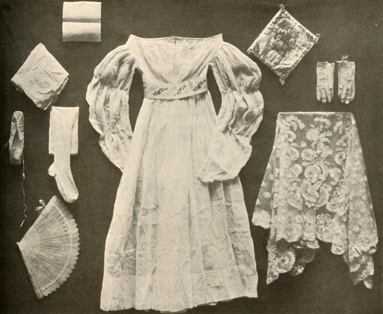 Strój ślubny panny Sary Hayes z Filadelfii, ok. 1750, 1937 r. autorstwa Unbekannt