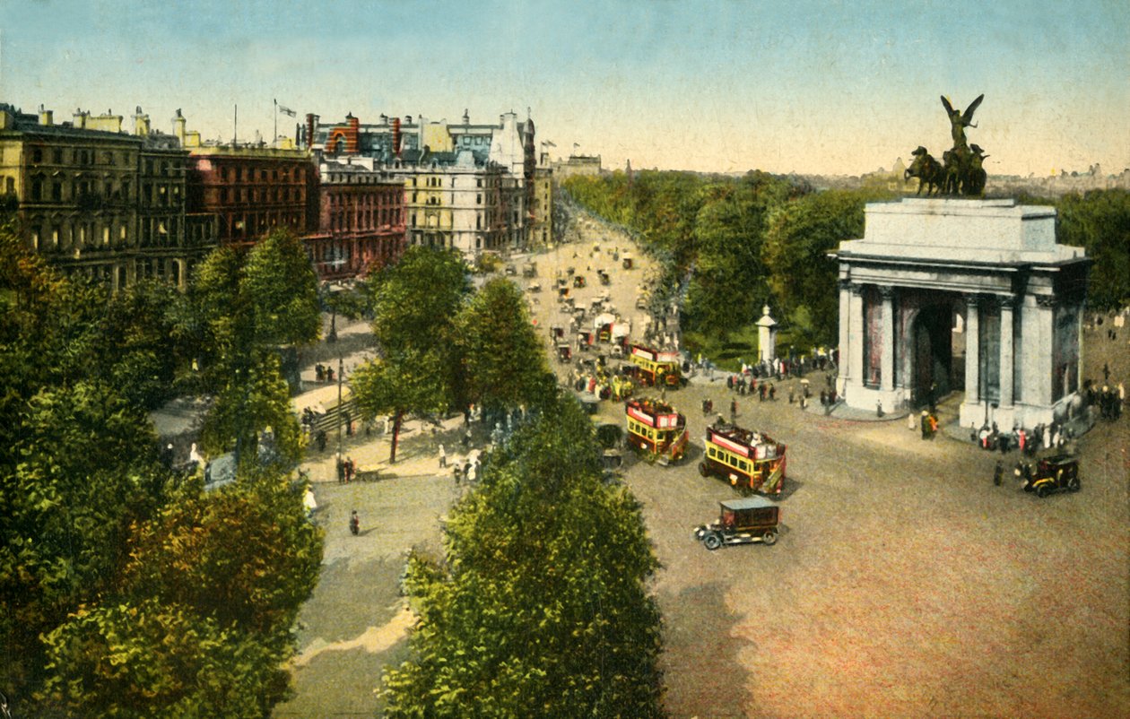 Łuk Wellingtona i Kwadryga, Londyn, ok. 1915. autorstwa Unbekannt