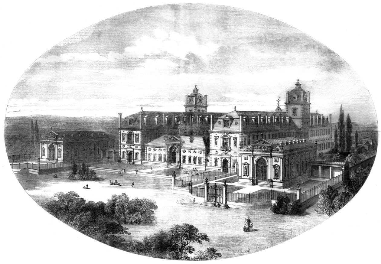 Wellington College, Berkshire, 1855 autorstwa Unbekannt
