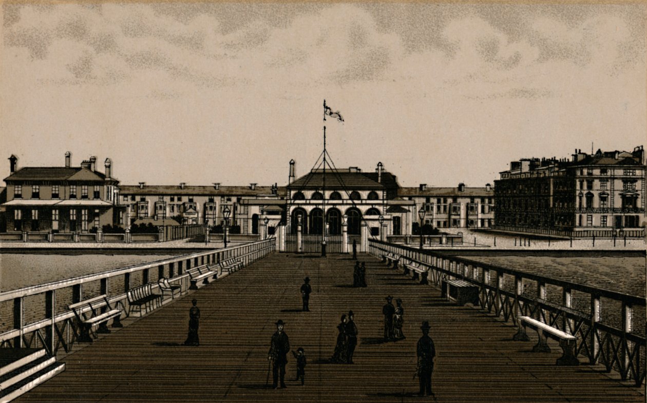 Molo Wellingtona, ok. 1880 r. autorstwa Unbekannt