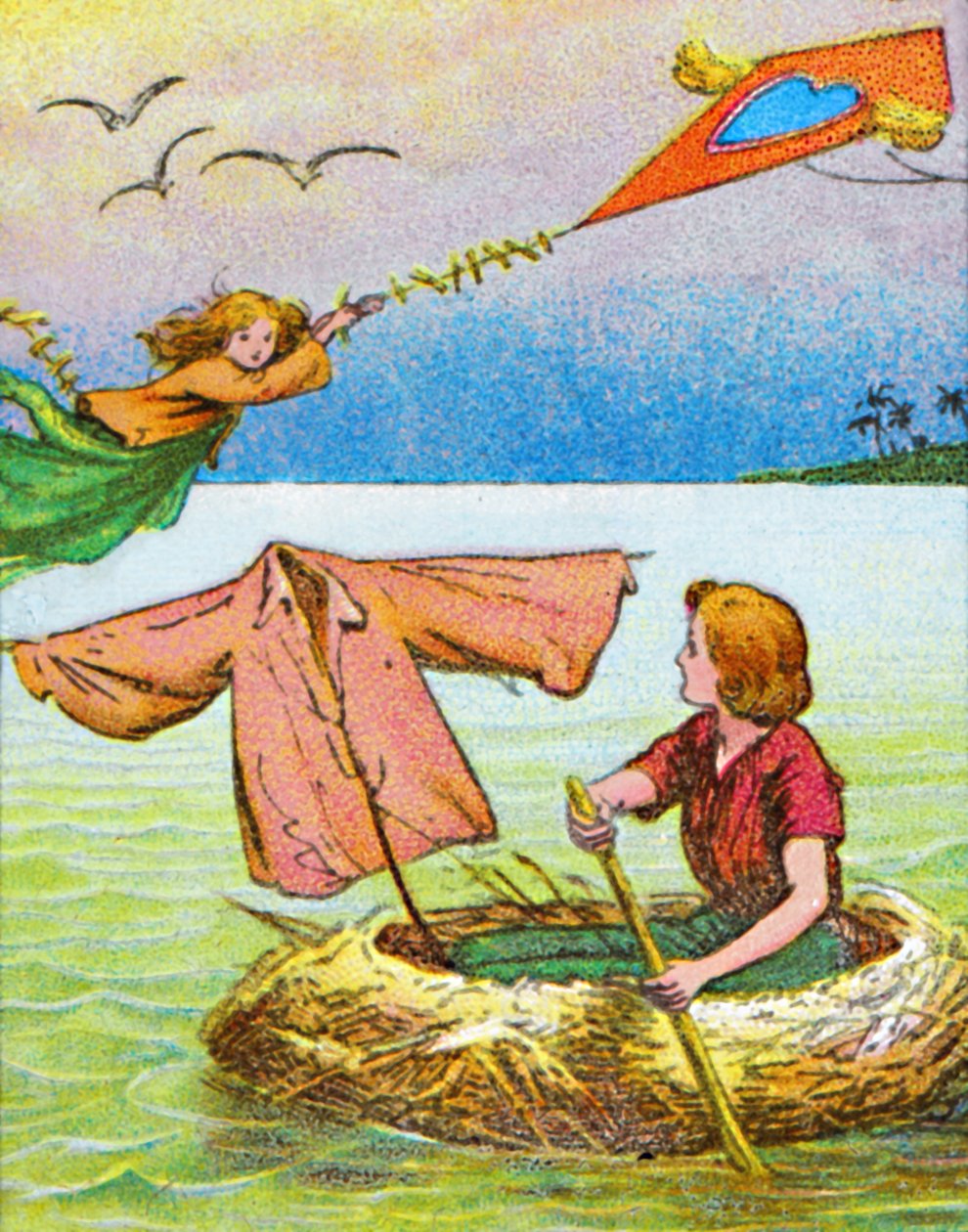 Wendy i Peter uciekają, ok. 1905. autorstwa Unbekannt