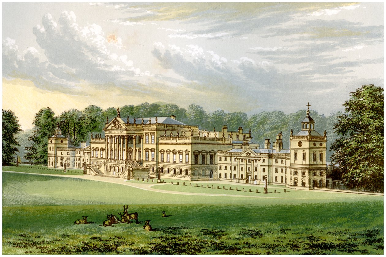 Wentworth Woodhouse, Yorkshire, dom hrabiego Fitzwilliama, ok. 1880 r. autorstwa Unbekannt