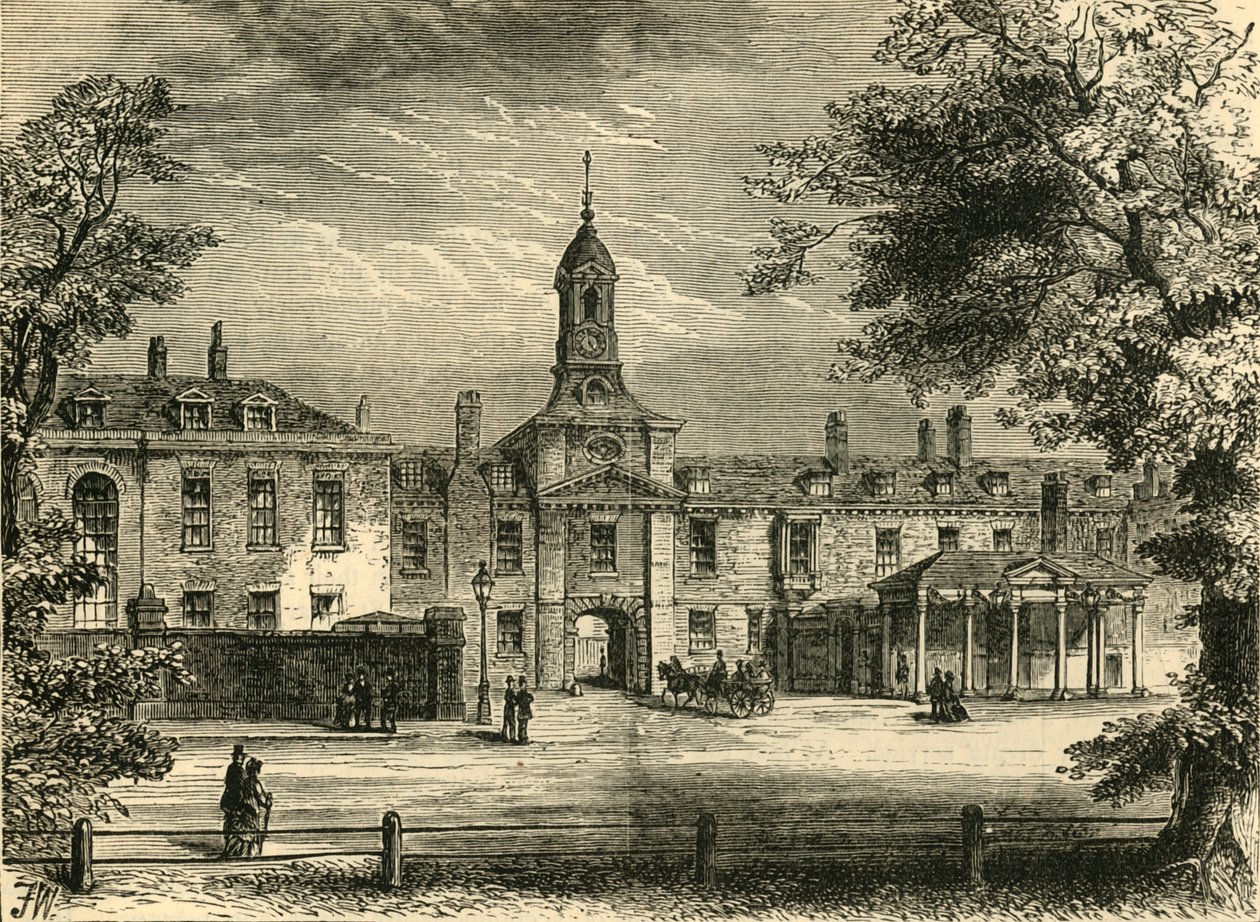 Zachodni front Pałacu Kensington, c1876. autorstwa Unbekannt