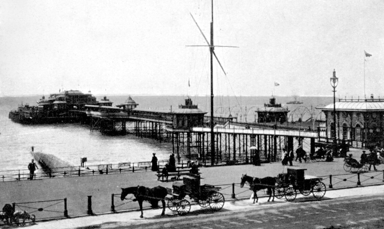West Pier, Brighton, Sussex, początek XX wieku autorstwa Unbekannt