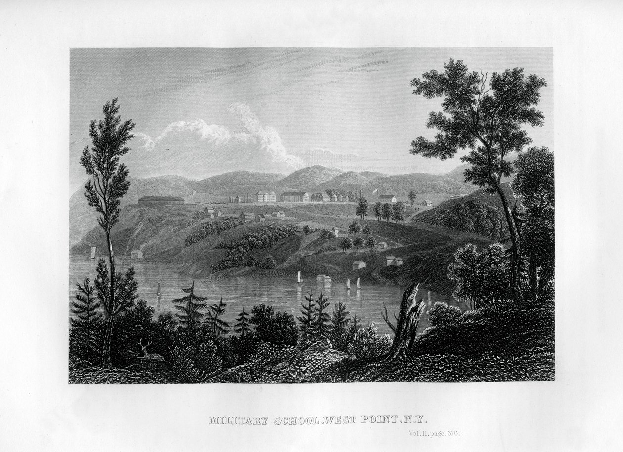Szkoła Wojskowa West Point, Nowy Jork, 1855 autorstwa Unbekannt