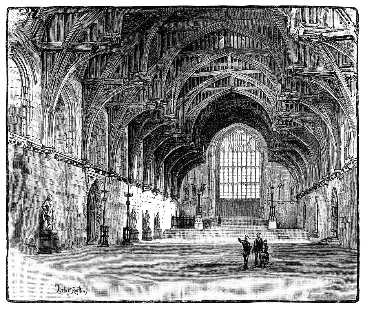 Westminster Hall, Londyn, 1900 autorstwa Unbekannt
