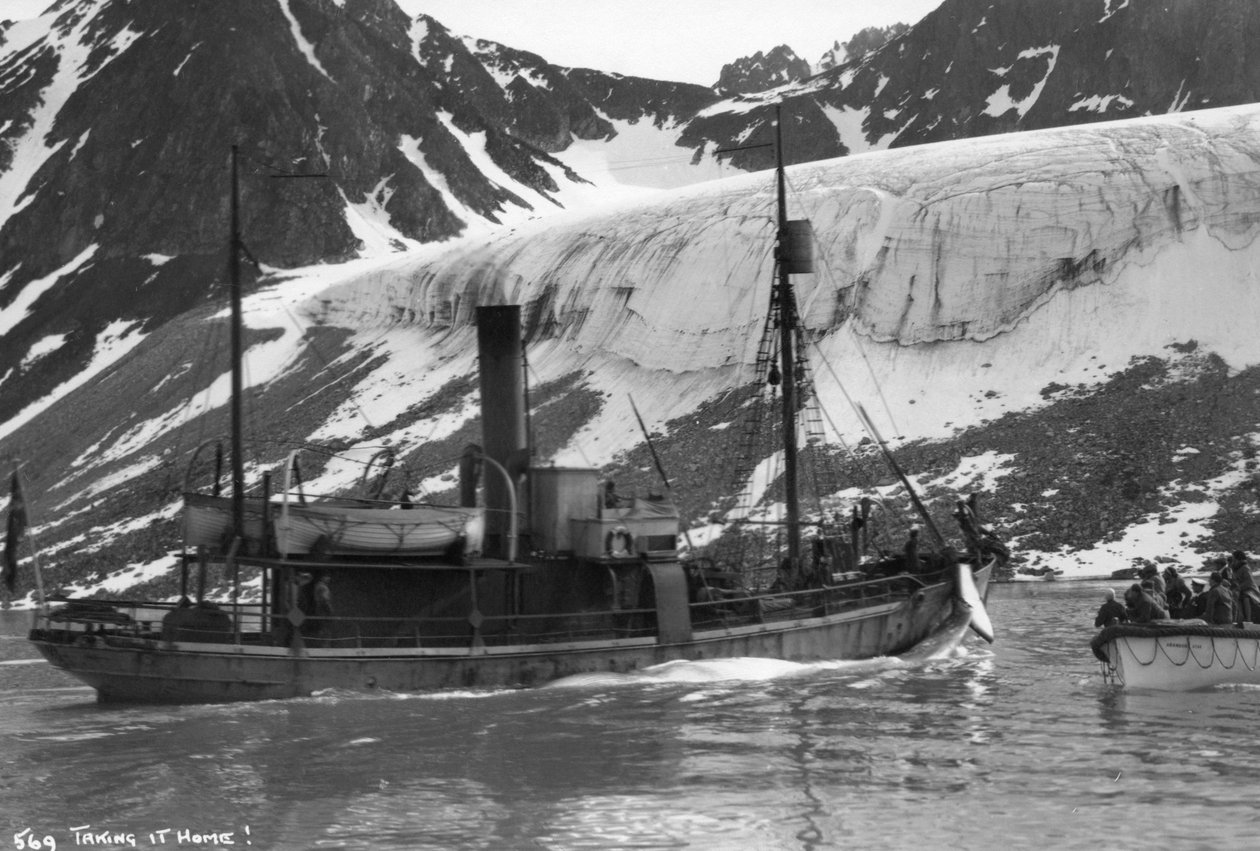 Wielorybnictwo, Zatoka Magdaleny, Spitzbergen, Norwegia, 1929 autorstwa Unbekannt