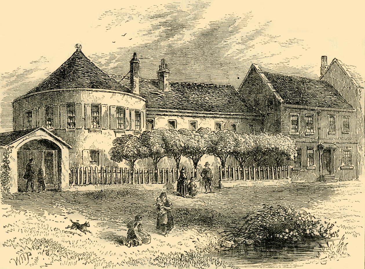 Dom Białego Kanału ok. 1820 r., ok. 1872 r. autorstwa Unbekannt