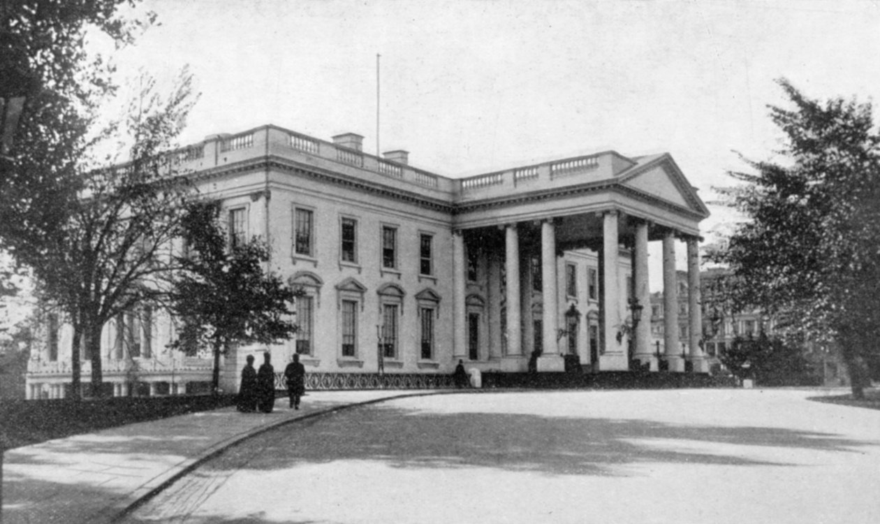 Biały Dom, Waszyngton, Stany Zjednoczone, 1901 autorstwa Unbekannt