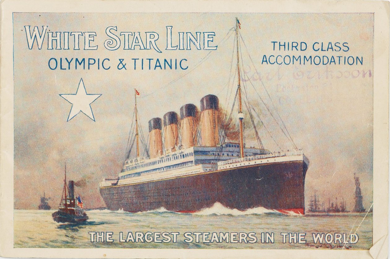 Linia Białej Gwiazdy. Titanic i Olympic, c. 1910 autorstwa Unbekannt