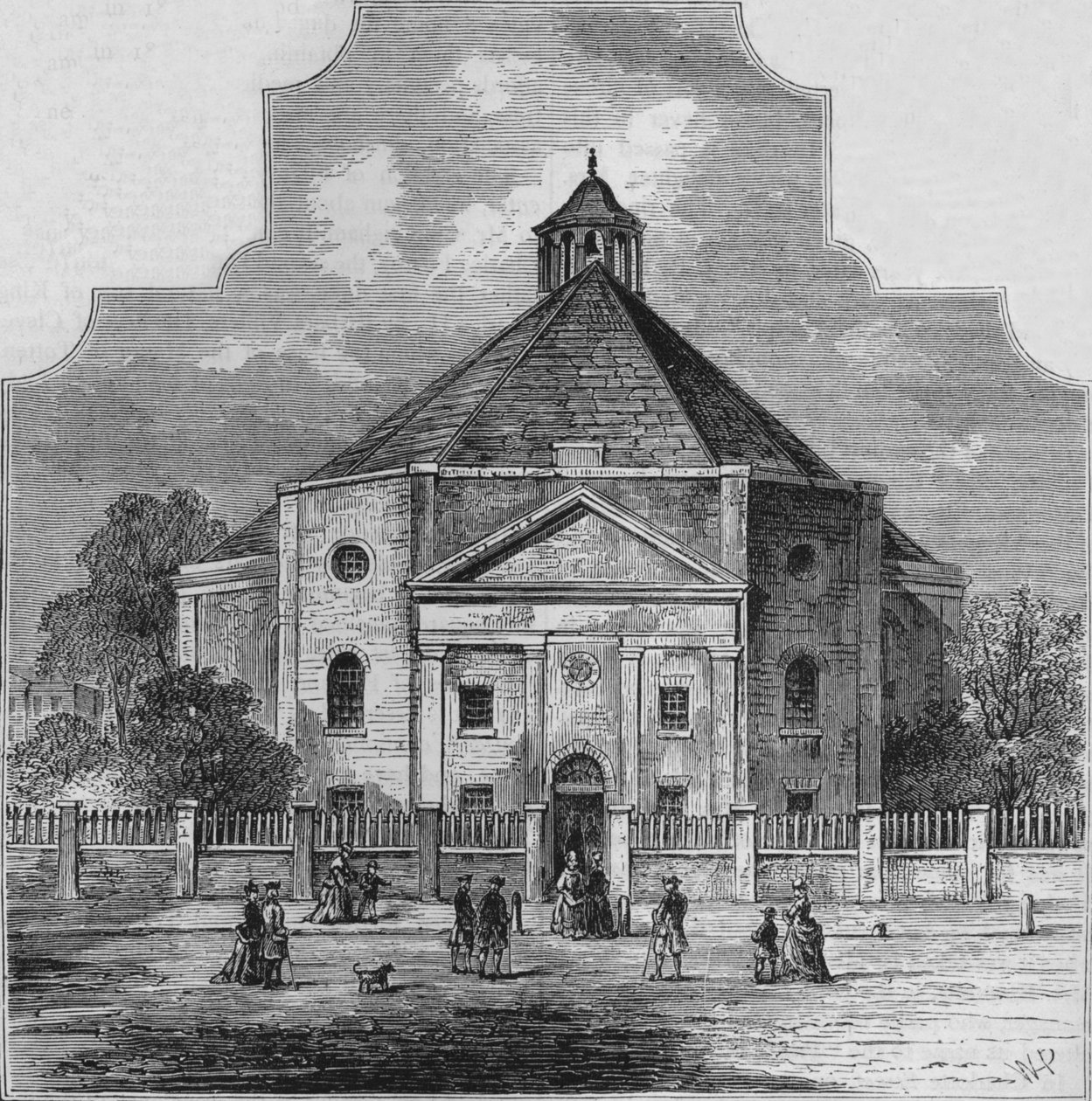 Whitefields Tabernacle, Tottenham Court Road, Westminster, Londyn, 1820 1878 autorstwa Unbekannt