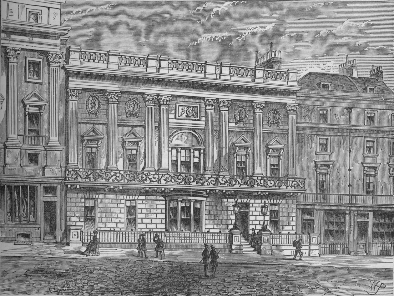 Whites Club, Westminster, Londyn, ok. 1875 1878 r. autorstwa Unbekannt