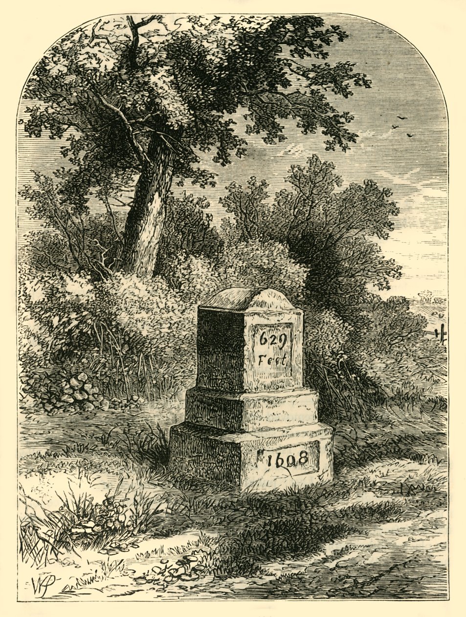 Kamień Whittingtona w 1820 r., ok. 1876 r. autorstwa Unbekannt