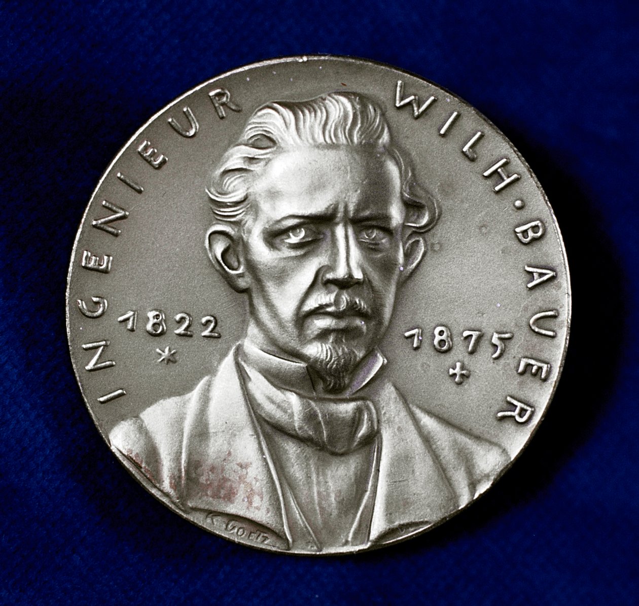 Wilhelm Bauer 1822-1875, niemiecki wynalazca i pionier budowlany okrętów podwodnych autorstwa Unbekannt
