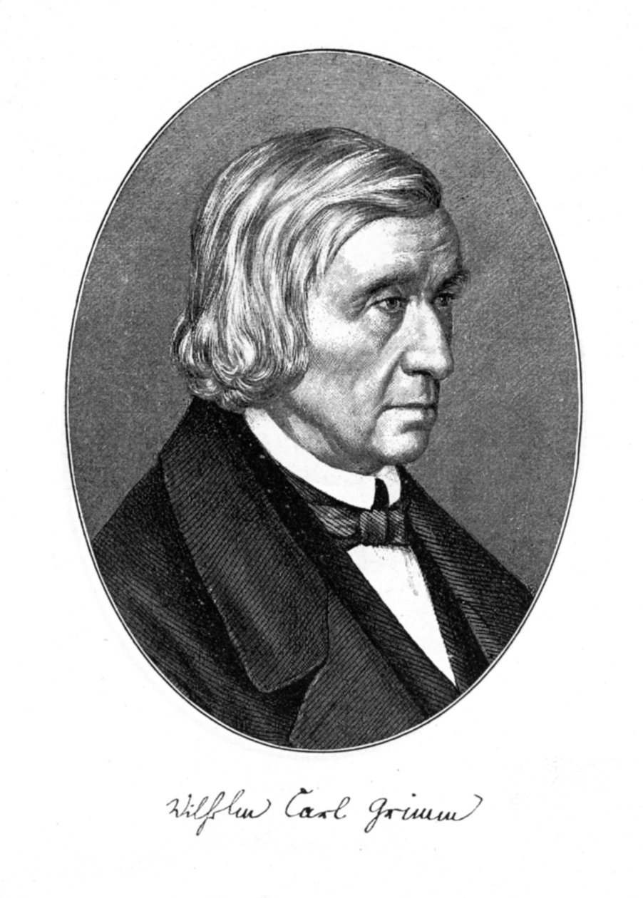 Wilhelm Carl Grimm, niemiecki autor, 1887 autorstwa Unbekannt