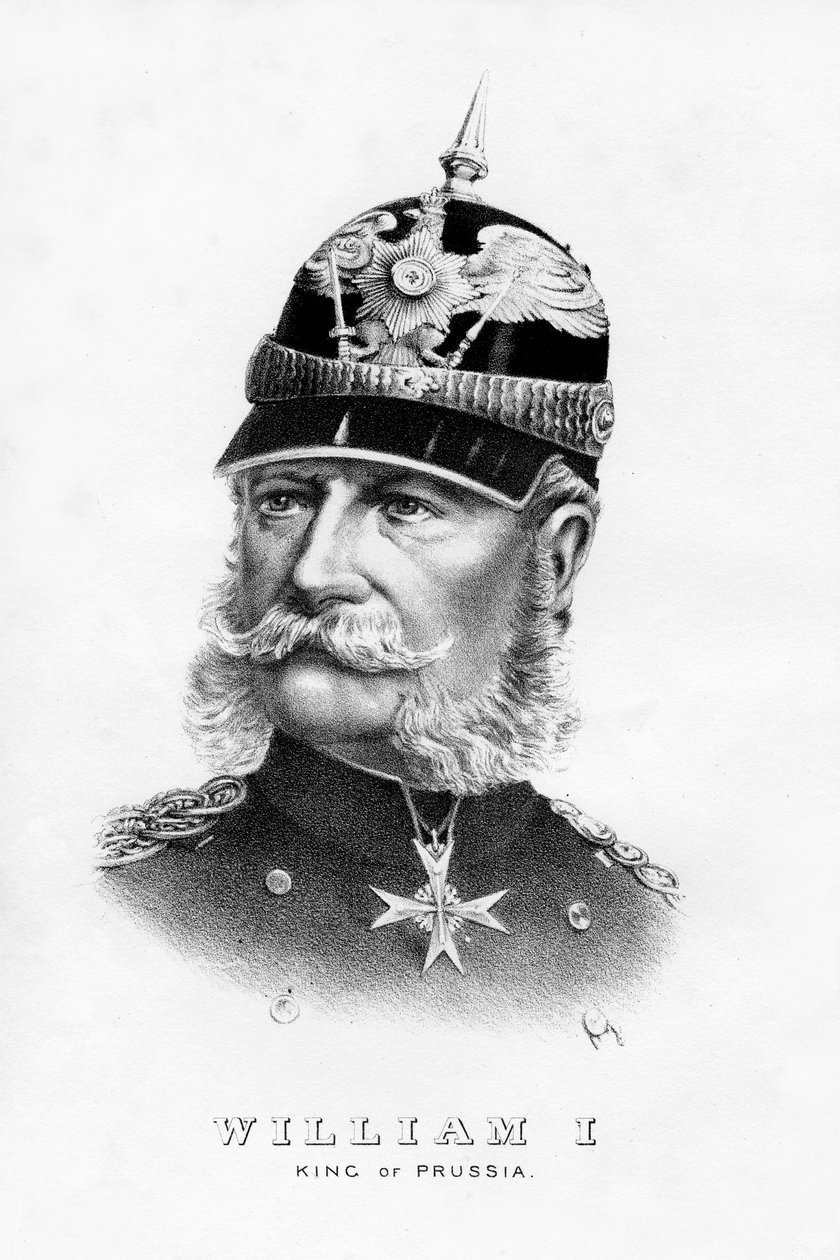 Wilhelm I, król Prus i cesarz Niemiec, XIX w. autorstwa Unbekannt