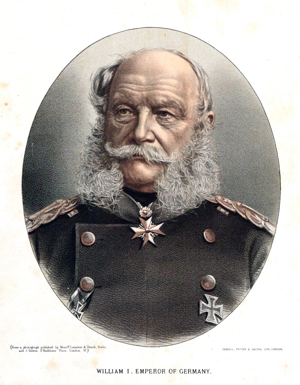 Wilhelm I, król Prus i cesarz Niemiec, ok. 1880 autorstwa Unbekannt