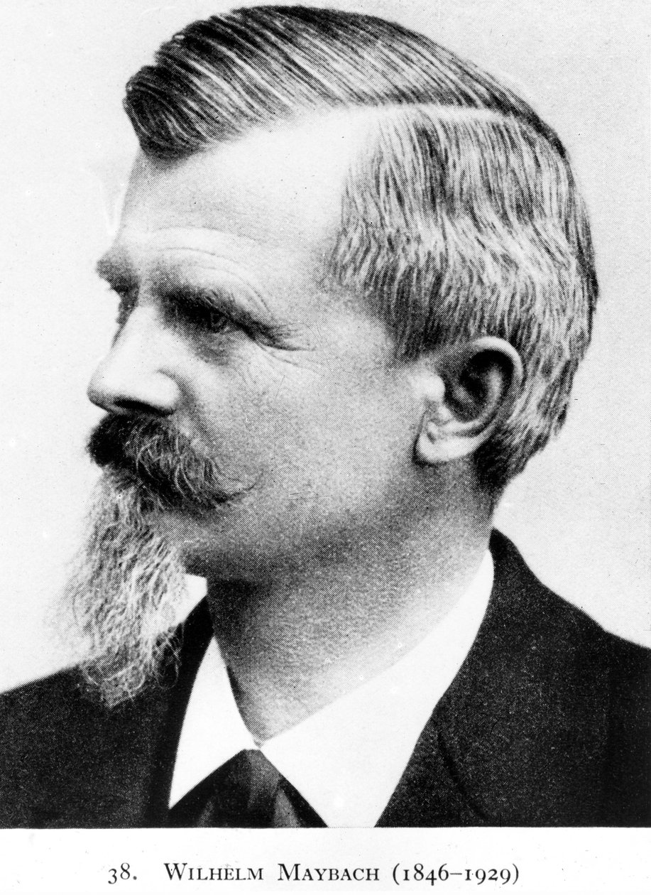 Wilhelm Maybach, niemiecki wynalazca i projektant samochodów, ok. 1900 autorstwa Unbekannt