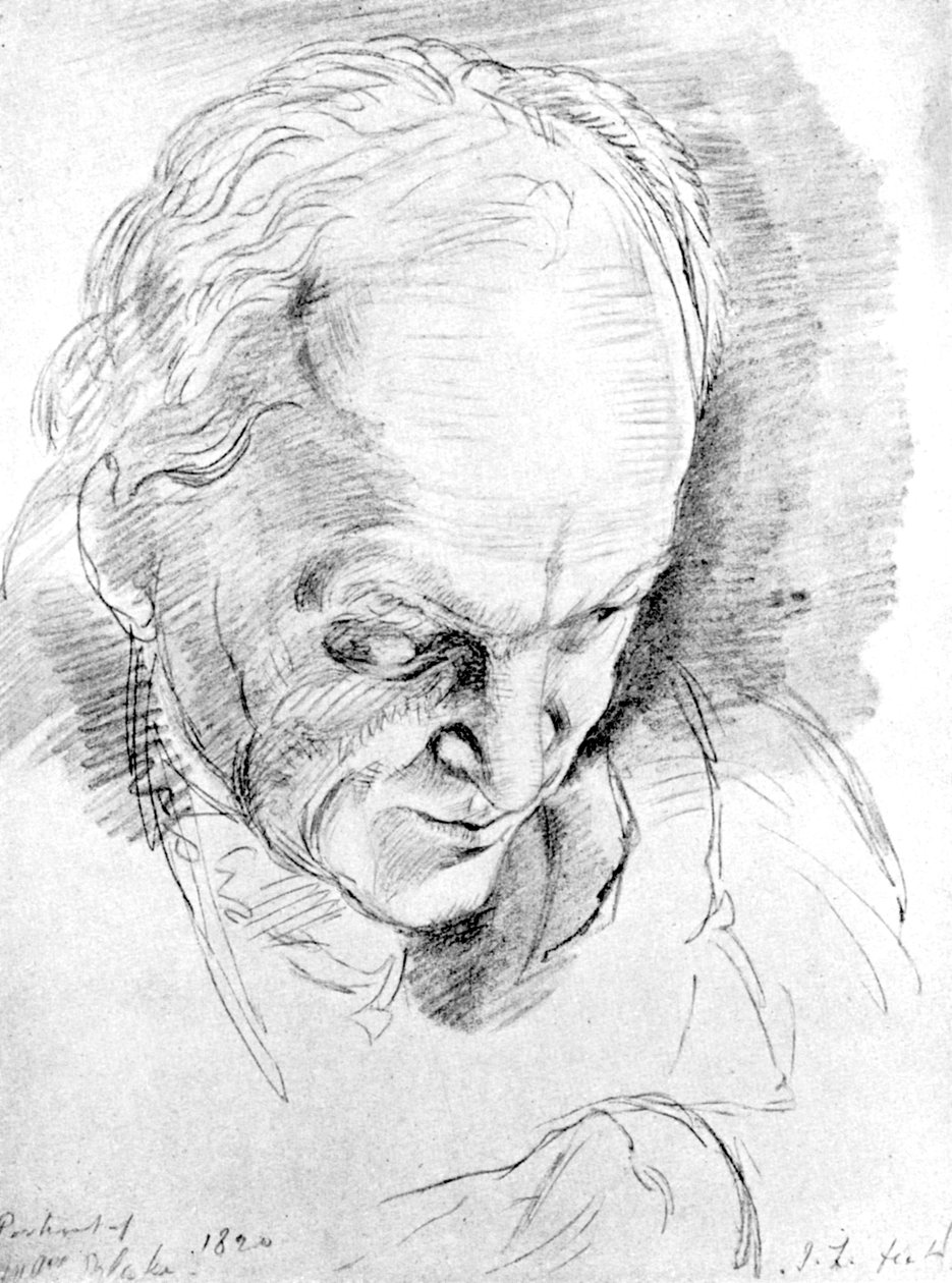 William Blake 1757-1827, angielski mistyk, poeta, malarz i rytownik, 1820 autorstwa Unbekannt