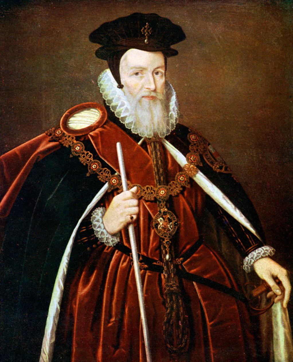 William Cecil, 1. baron Burghley, XVI wiek ok. 1905 autorstwa Unbekannt