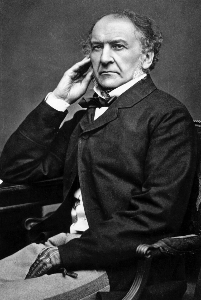 William Ewart Gladstone, brytyjski liberalny mąż stanu, XIX wiek autorstwa Unbekannt