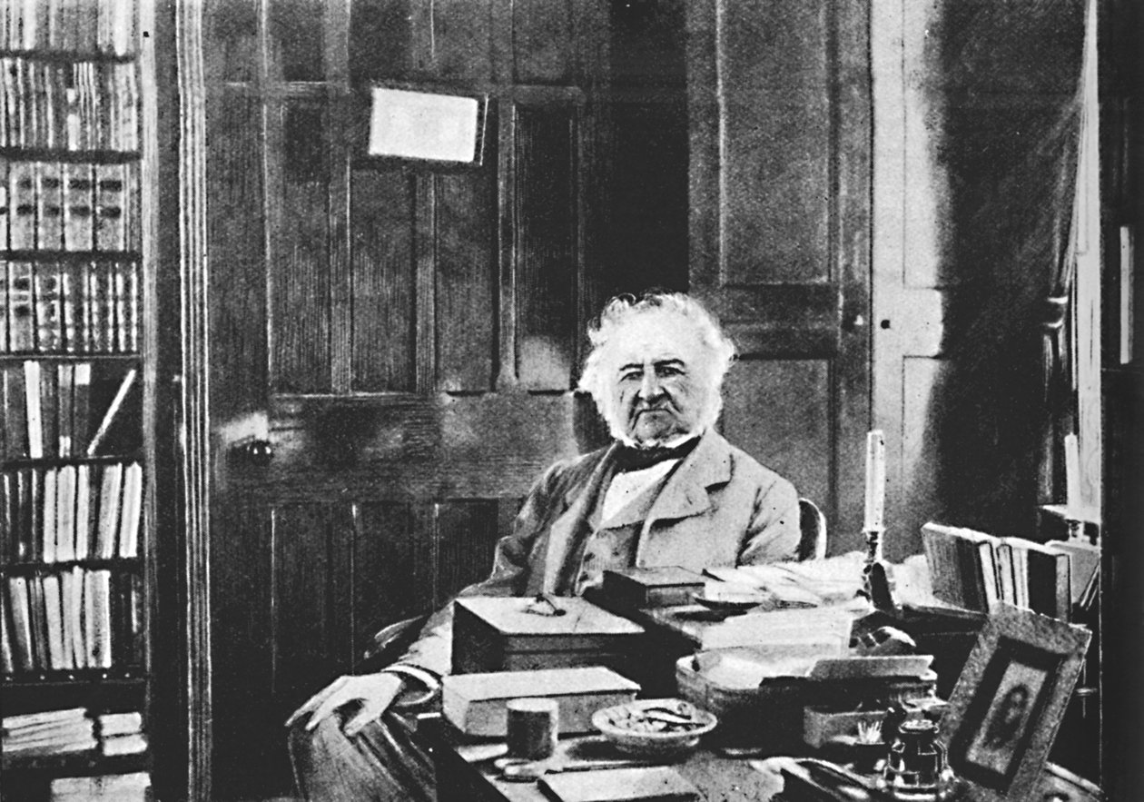 William Gladstone — Wielki starzec siedzący przy stole do nauki, ok. 1925 r. autorstwa Unbekannt