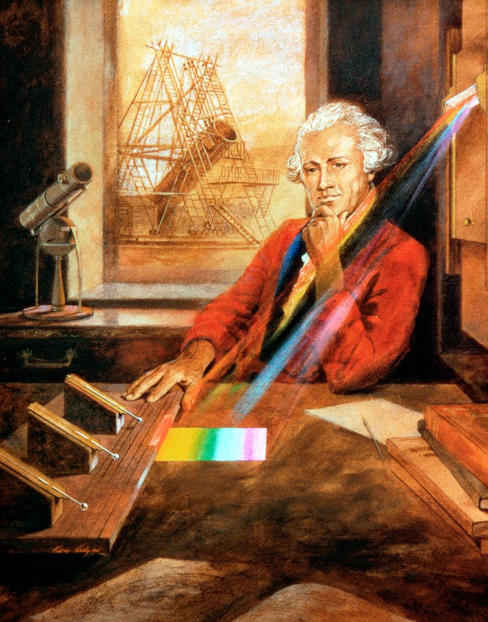 William Herschel 1738-1822 Urodzony w Niemczech angielski astronom autorstwa Unbekannt
