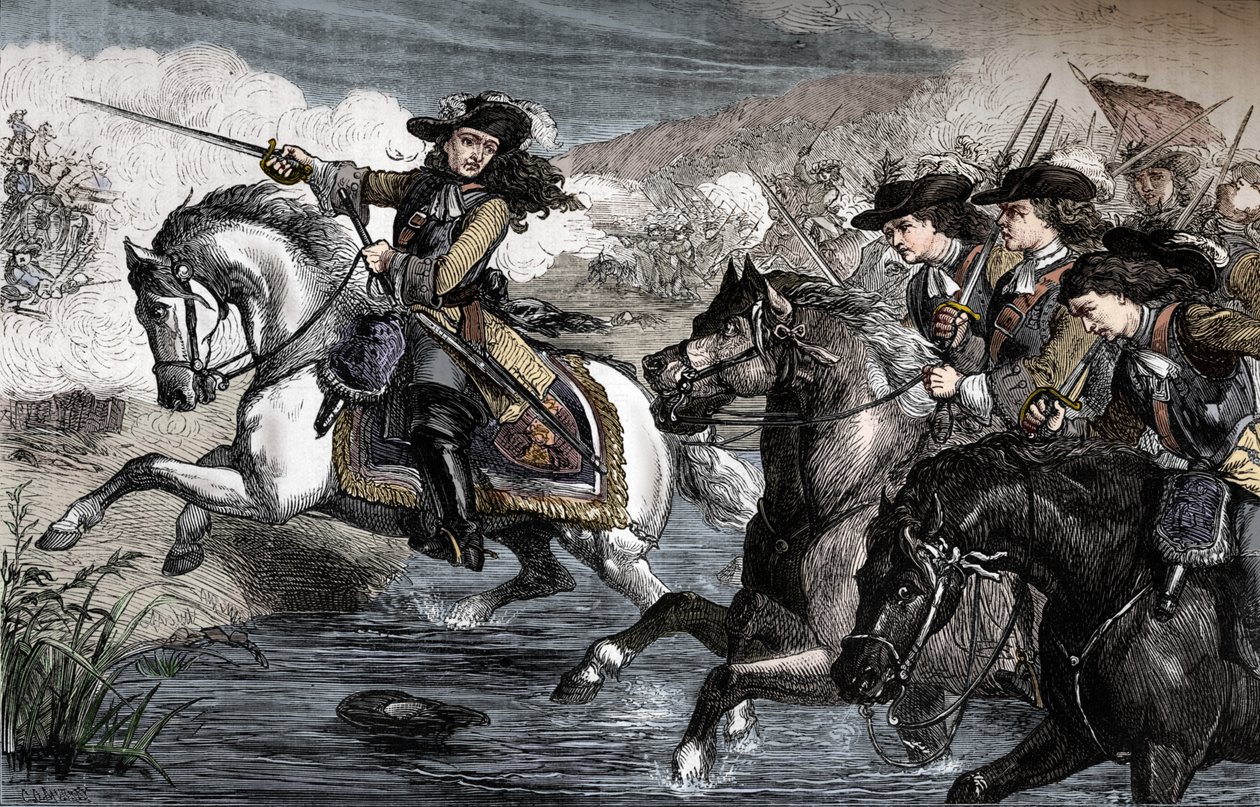 Wilhelm III. U Boyne, 1690, ok. 1880. autorstwa Unbekannt