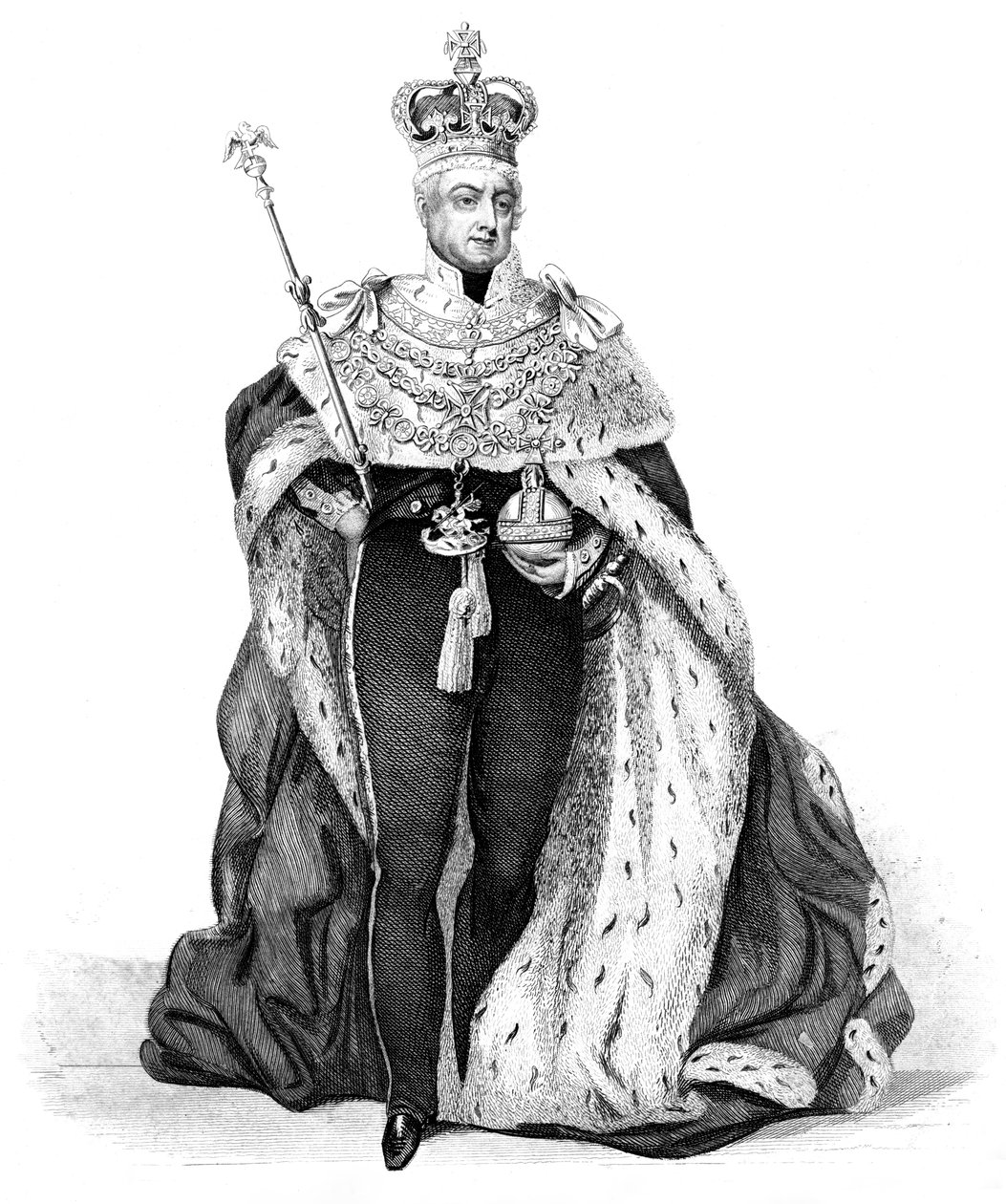Wilhelm IV, król Wielkiej Brytanii, 1837 autorstwa Unbekannt