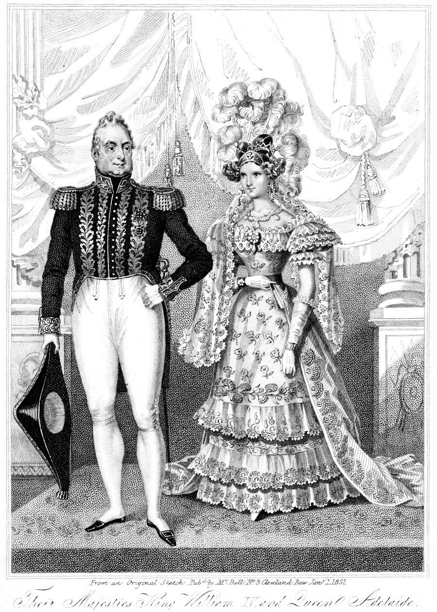 Wilhelm IV i królowa Adelajda, 1881 r autorstwa Unbekannt