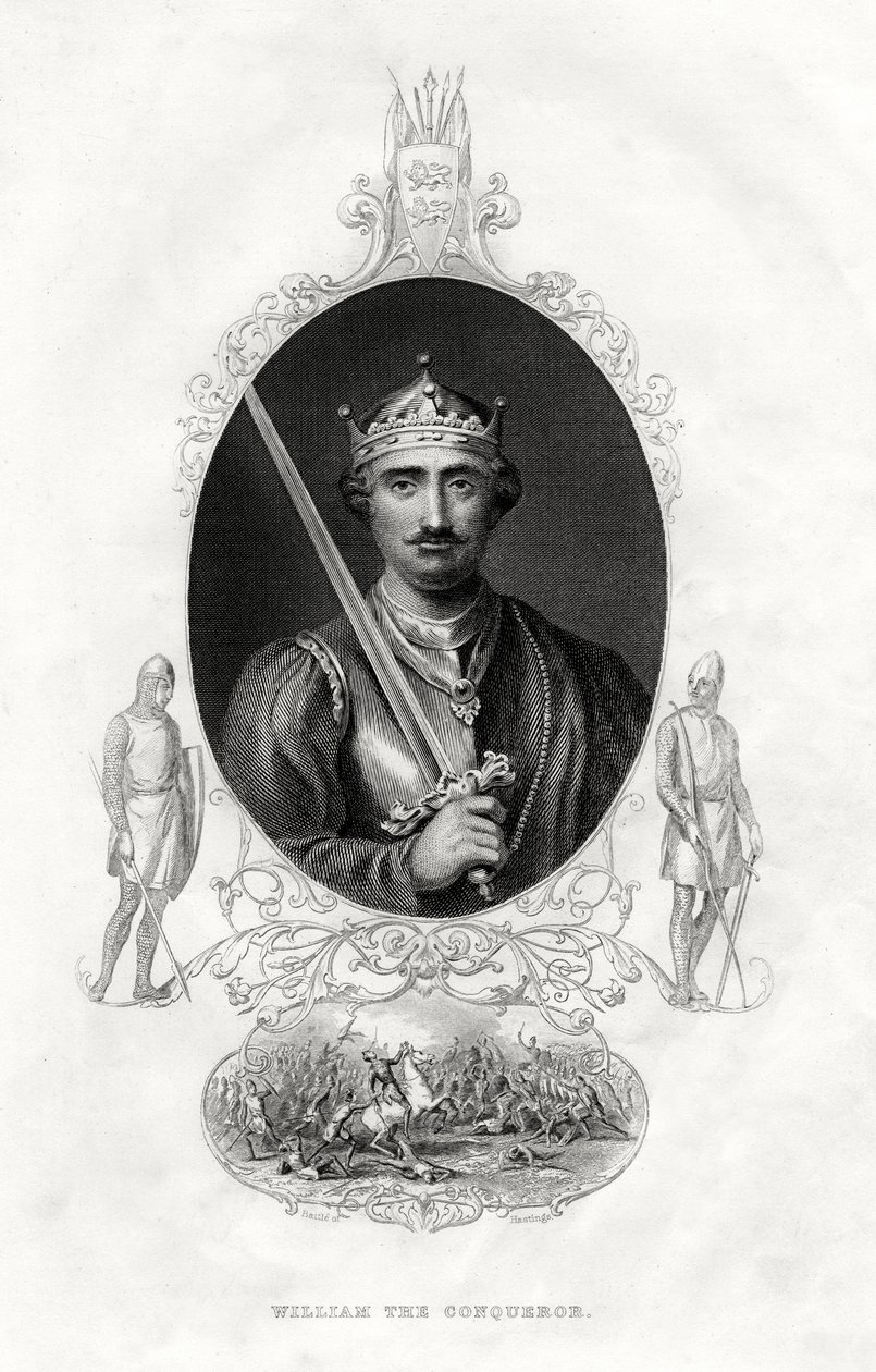Wilhelm I z Anglii, znany również jako Wilhelm Zdobywca, 1860 autorstwa Unbekannt