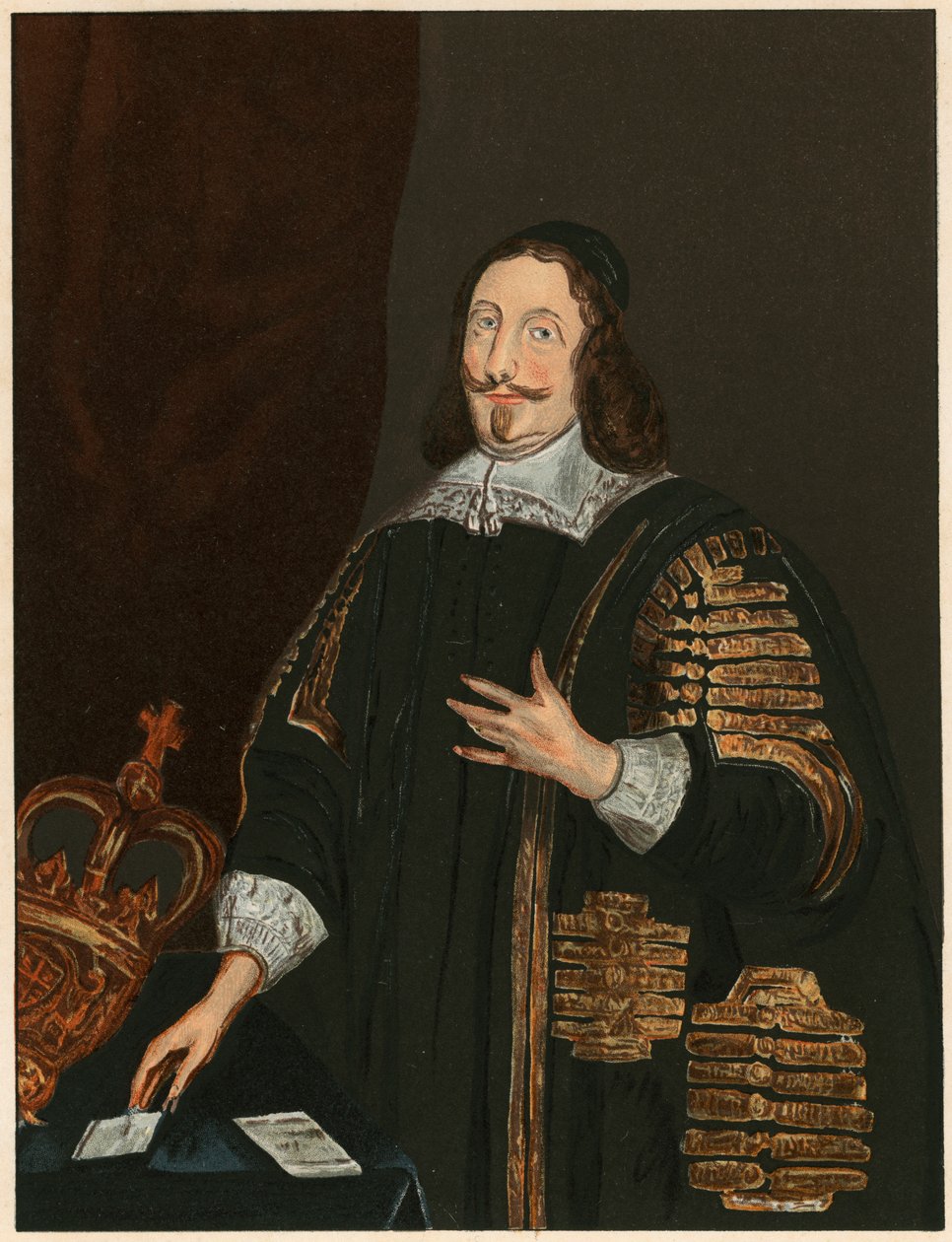 William Lenthall, XVII-wieczny angielski parlamentarzysta i prawnik, c1843 autorstwa Unbekannt