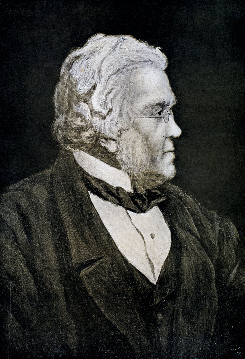 William Makepeace Thackeray, angielski powieściopisarz XIX wieku, 1911 autorstwa Unbekannt