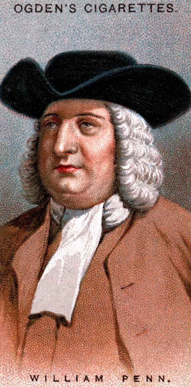 William Penn, angielski członek Towarzystwa Przyjaciół, popularnie znany jako Kwakrów, 1920 autorstwa Unbekannt