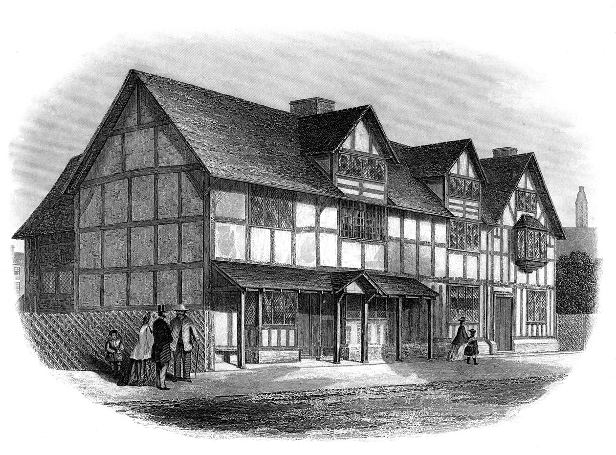 Dom Williama Szekspira, Stratford-upon-Avon, Warwickshire, koniec XIX wieku autorstwa Unbekannt