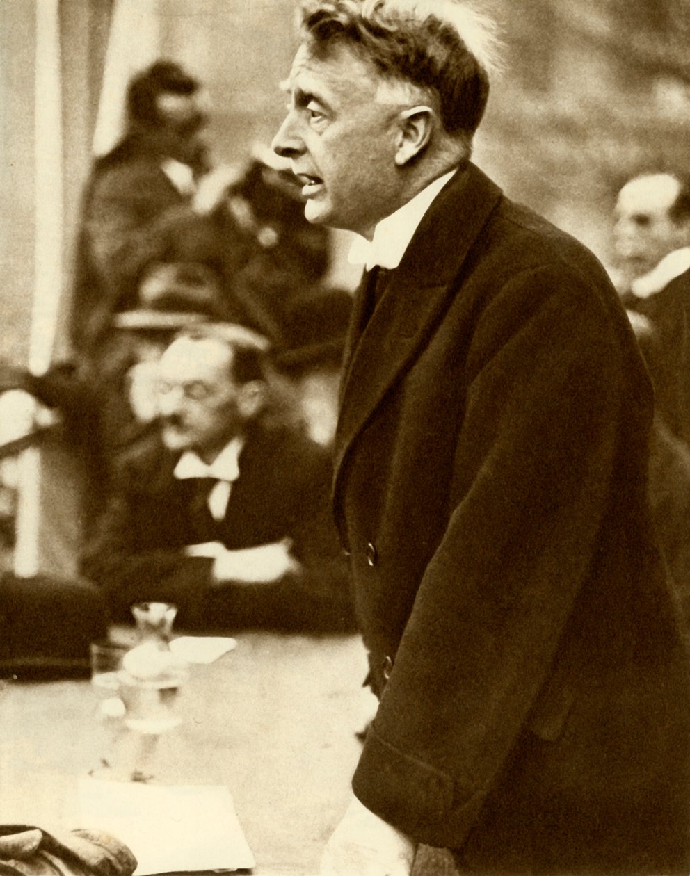 William Thomas Cosgrave wygłasza przemówienie, Dublin, Irlandia, 1922, 1935. autorstwa Unbekannt