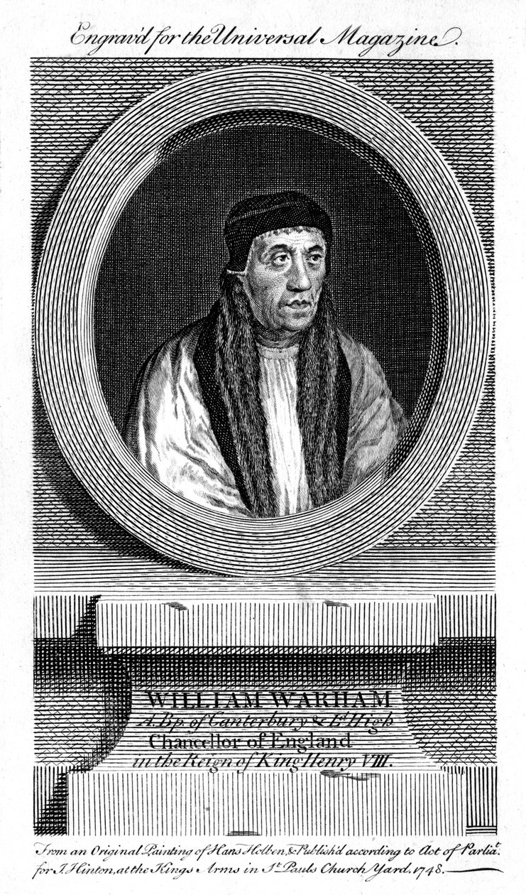 William Warham, arcybiskup Canterbury, 1748 autorstwa Unbekannt