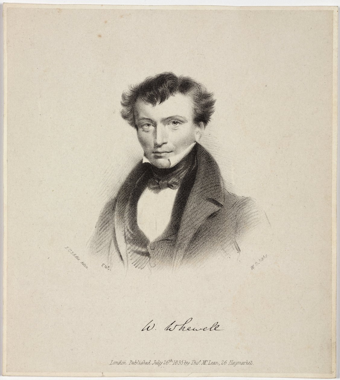 William Whewell, angielski politolog, ok. 1820 r. autorstwa Unbekannt