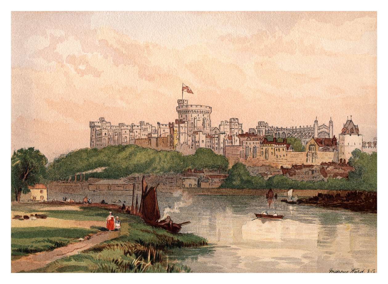 Zamek Windsor, 1880 autorstwa Unbekannt