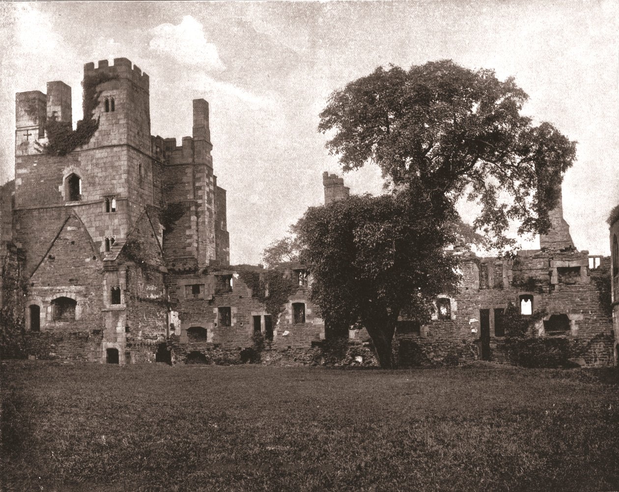 Wingfield Manor, niedaleko Alfreton, Derbyshire, 1894. autorstwa Unbekannt