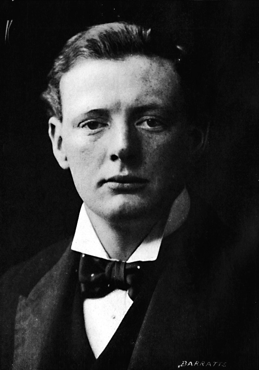 Winston Churchill mniej więcej w czasie, gdy po raz pierwszy wszedł do parlamentu, ok. 1901, 1945 r. autorstwa Unbekannt