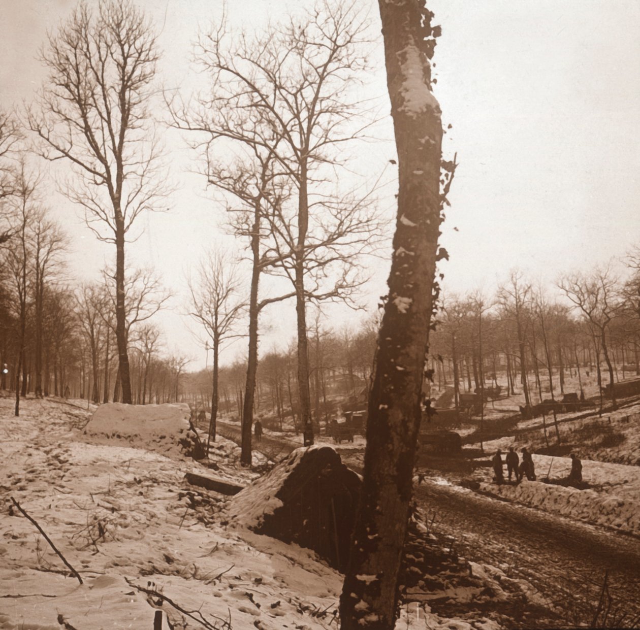 Zima, Genicourt, północna Francja, c1914-c1918 autorstwa Unbekannt