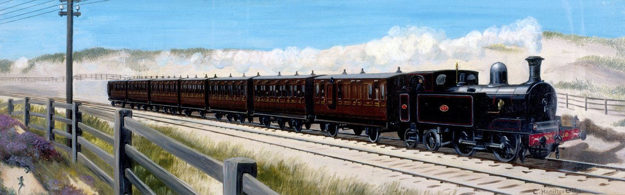 Pociąg Wirral Railway w drodze do Birkenhead autorstwa Unbekannt