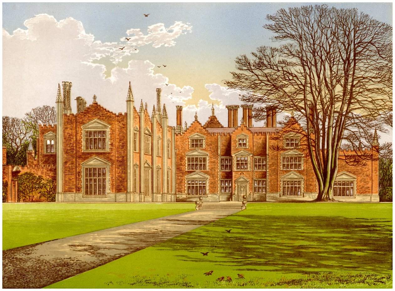 Witchingham Hall, Norfolk, dom wicehrabiego Canterbury, ok. 1880 r. autorstwa Unbekannt