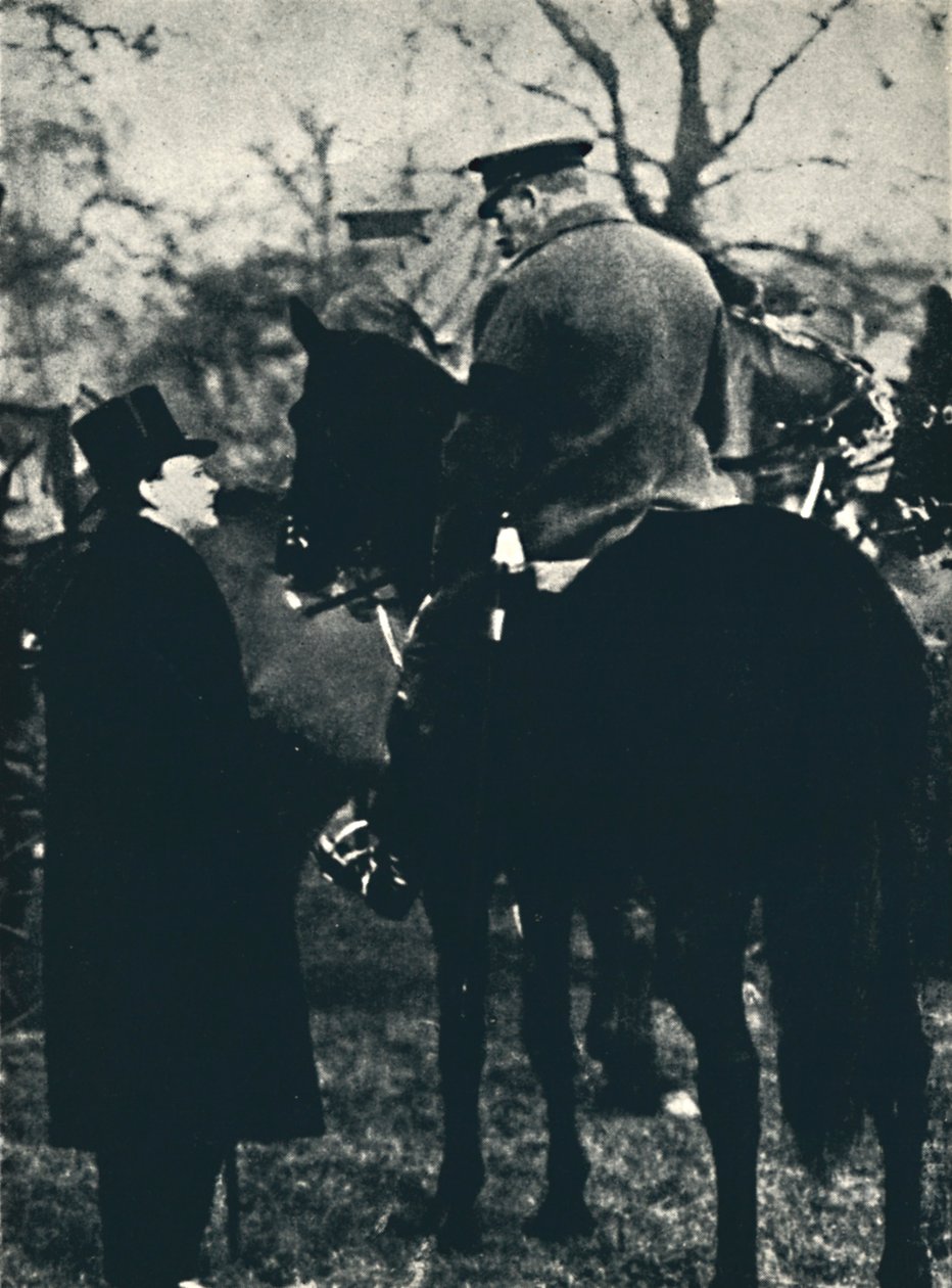 Z królem Jerzym V na ćwiczeniach wojskowych, 1913, 1945. autorstwa Unbekannt