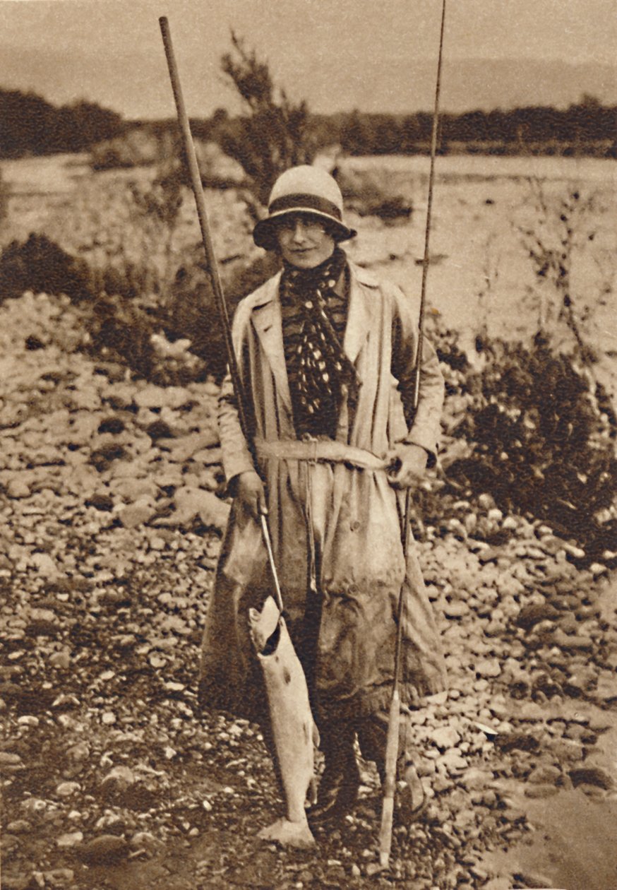 Z połowem w Tokanu w Nowej Zelandii, c1927, 1937 autorstwa Unbekannt