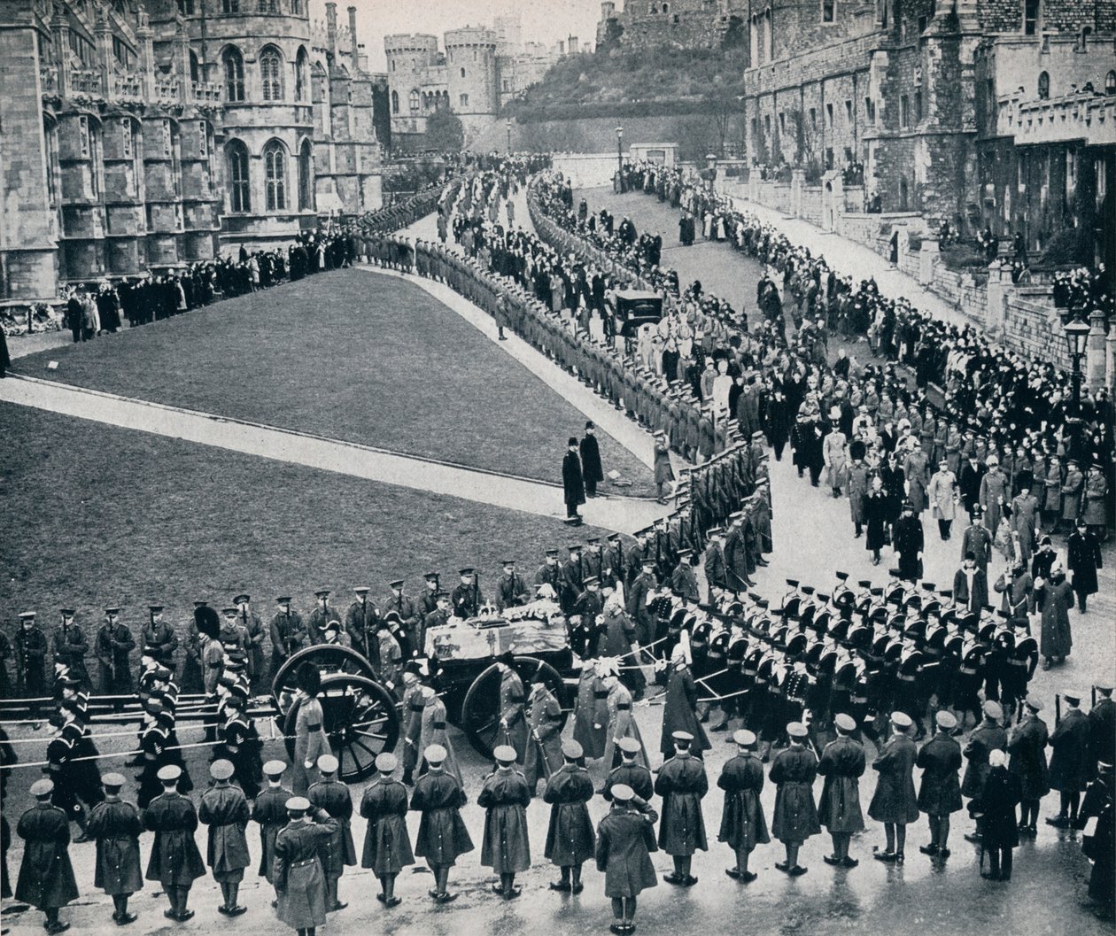 W murach zabytkowego zamku Windsor, 1936 autorstwa Unbekannt