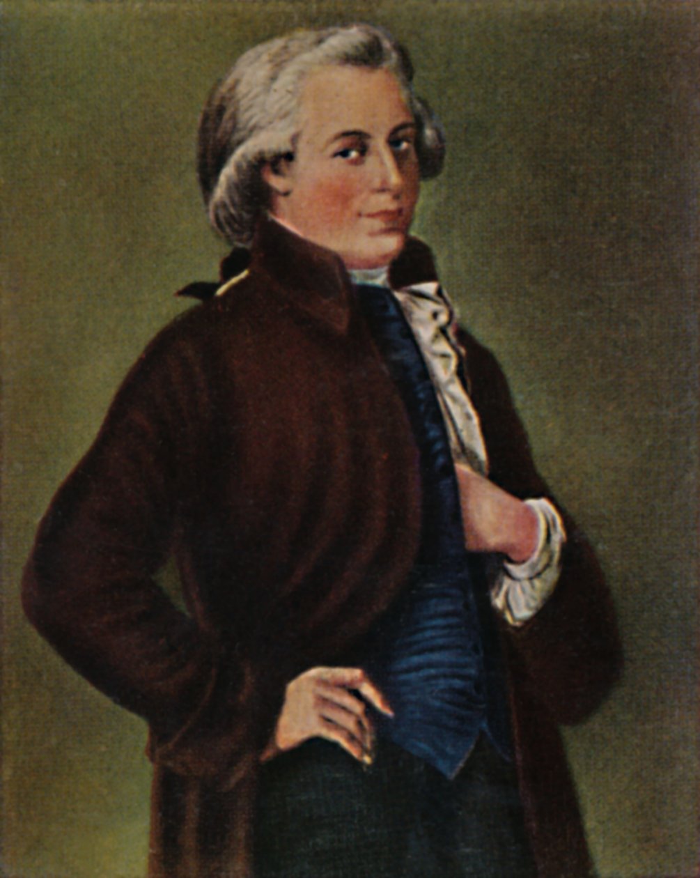 Wolfgang Amadeusz Mozart 1756-1791. - Obraz Tischbeina, 1934. autorstwa Unbekannt